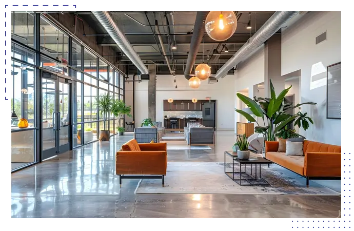 Budget-friendly commercial interiors