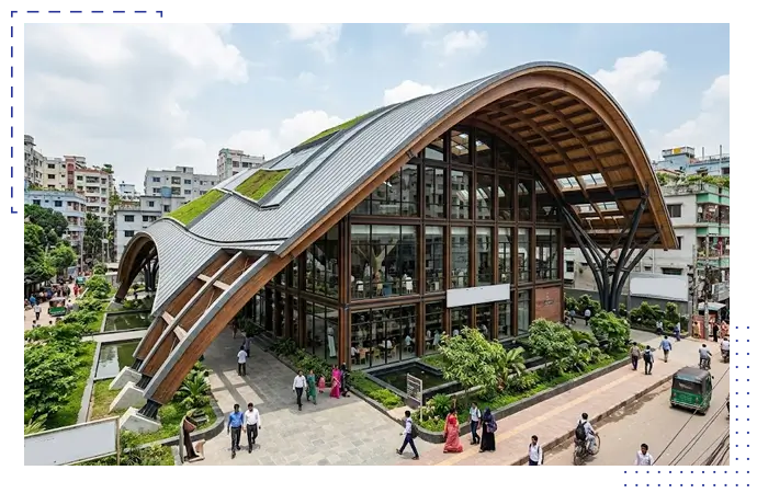 curved structural roof system