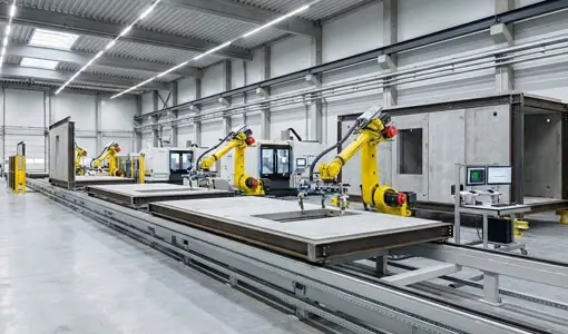 Factory-controlled module production