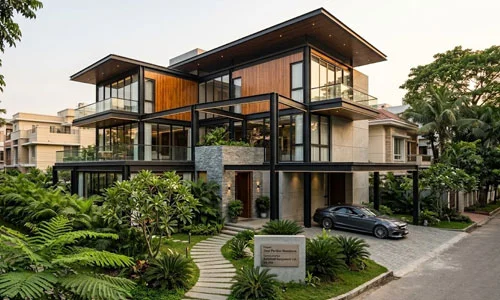 Luxury steel frame houses