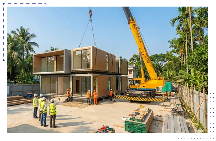 Modular home construction service in Bangladesh