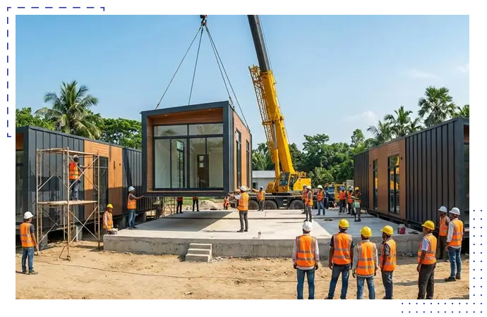 Modular home construction service