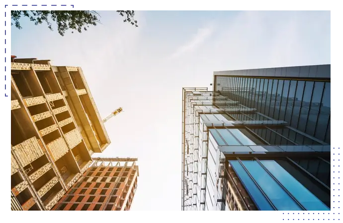 Office building construction in Dhaka, Bangladesh