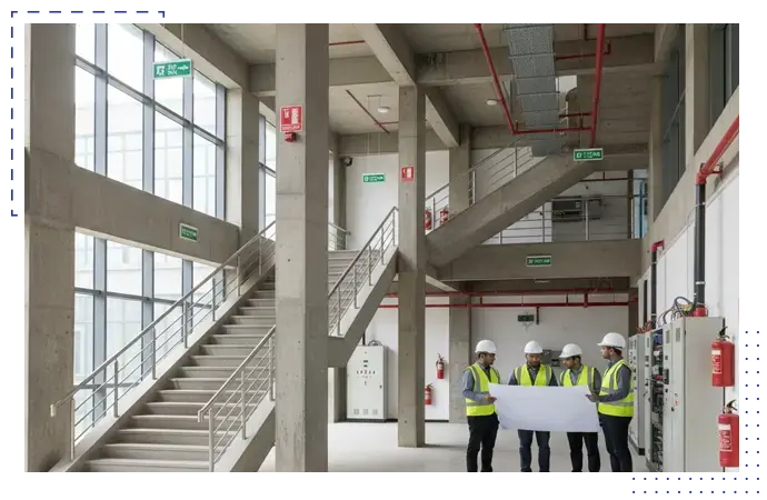 University building construction development