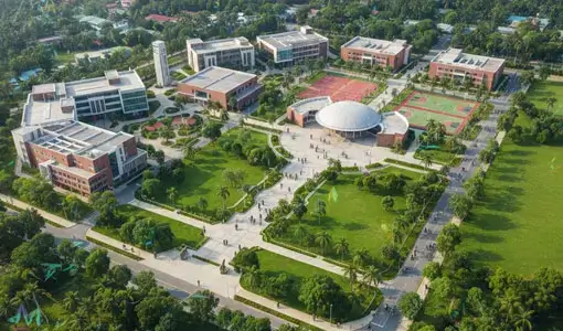 University campus planning and layout